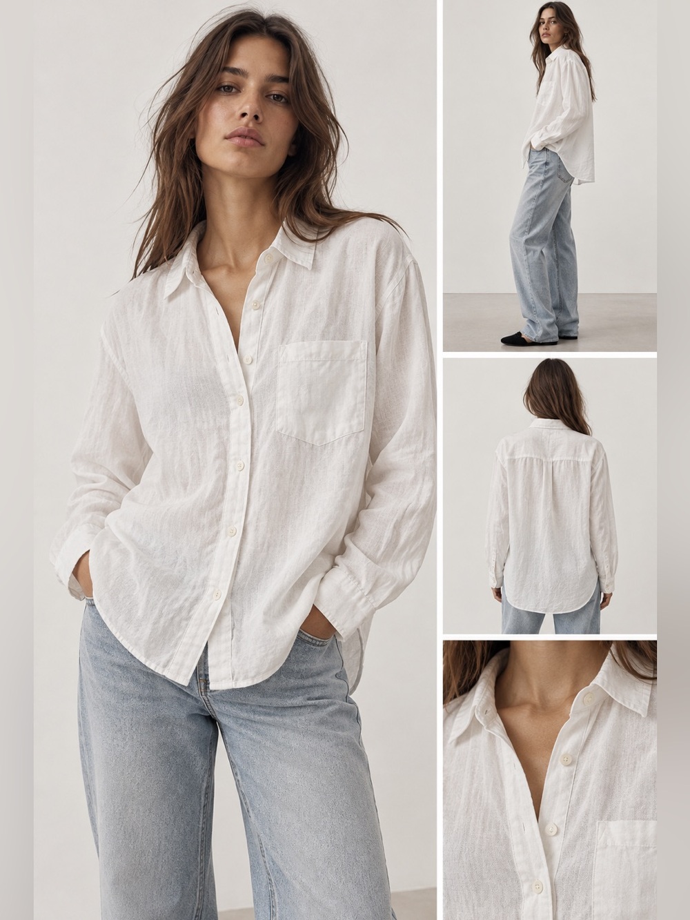 Zara 100% LINEN SHIRT